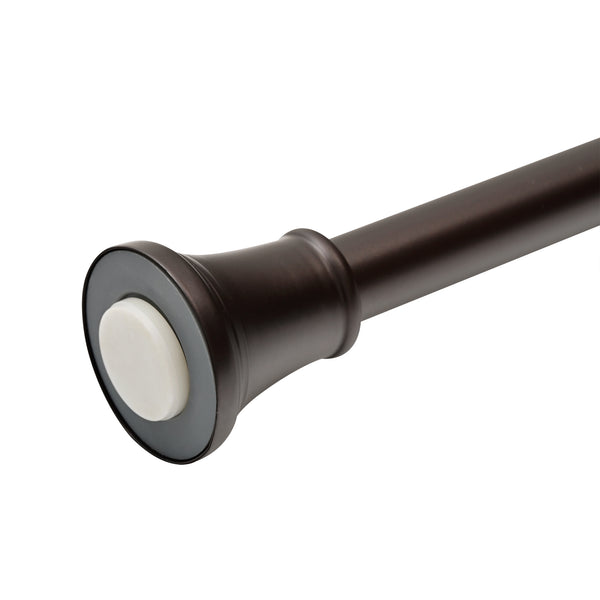 Utopia Alley FH72XX Adjustable 72-Inch Shower Curtain Tension Rod - Rust-Proof Aluminum with Rubber End Cap, No Drill Installation - Extendable, Ideal for Bathroom, Retractable, Wall-to-Wall - Easy to Hang, Included PEVA Shower liner and shower hooks