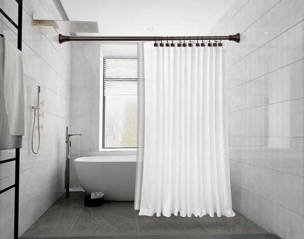 Utopia Alley HK20XX Shower Hooks - Double Shower Curtain Rings for Bathroom - Rust Resistant Shower Curtain Hooks for Shower Curtain or Liner - Shower Curtain Rings with Crystal Design - Set of 12