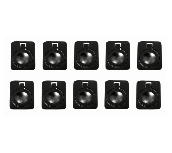 Utopia Alley HW299BK Anello Cabinet Knob Pull, Zinc Drawer Pull Knob, Vintage Decorative Furniture Hardware for Kitchen Cabinets, Dresser & Wardrobe, Matte Black