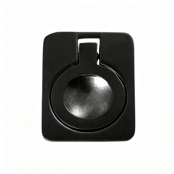 Utopia Alley HW299BK Anello Cabinet Knob Pull, Zinc Drawer Pull Knob, Vintage Decorative Furniture Hardware for Kitchen Cabinets, Dresser & Wardrobe, Matte Black