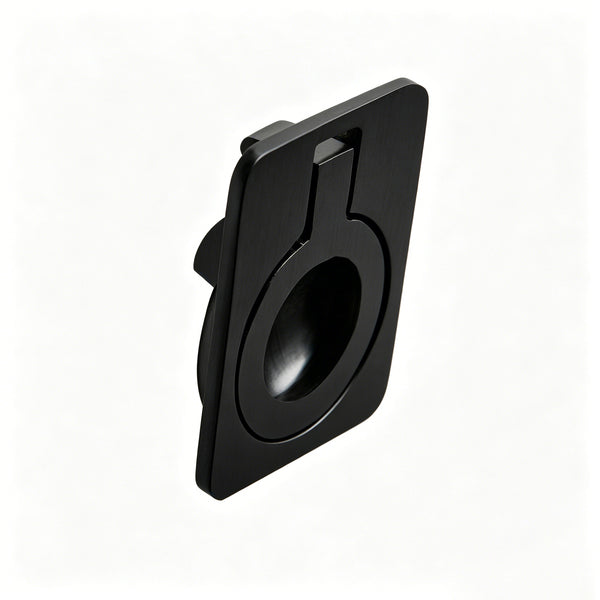 Utopia Alley HW299BK Anello Cabinet Knob Pull, Zinc Drawer Pull Knob, Vintage Decorative Furniture Hardware for Kitchen Cabinets, Dresser & Wardrobe, Matte Black