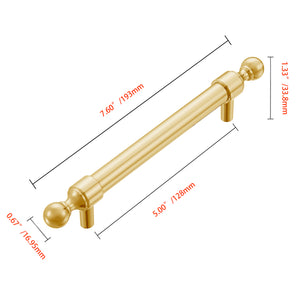 Utopia Alley HW390-391XX Decorative Cabinet Drop Pull Handles for Cabinets and Drawers - Vintage Cabinet Hardware with Hand - Metal Drawer Pull Handle, 5" center to center