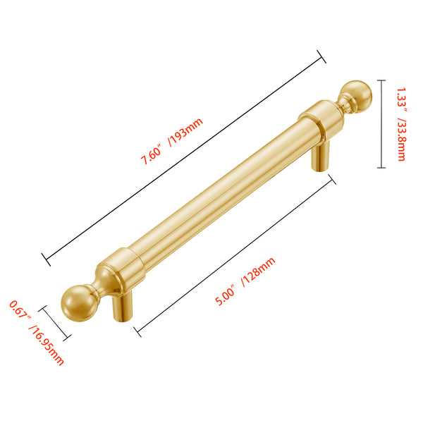 Utopia Alley HW390-391XX Decorative Cabinet Drop Pull Handles for Cabinets and Drawers - Vintage Cabinet Hardware with Hand - Metal Drawer Pull Handle, 5" center to center