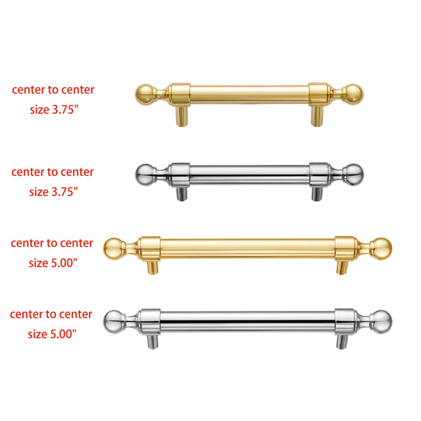 Utopia Alley HW390-391XX Decorative Cabinet Drop Pull Handles for Cabinets and Drawers - Vintage Cabinet Hardware with Hand - Metal Drawer Pull Handle, 5" center to center