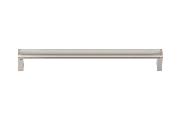 Utopia Alley HW432/3/4BN Bern Pull Handle - Decorative Cabinet Drop Pull Handles for Cabinets and Drawers - Vintage Cabinet Hardware with Hand Finished Brushed Nickel - Metal Drawer Pull Handle, 5.0"/6.3"/7.5" center to center