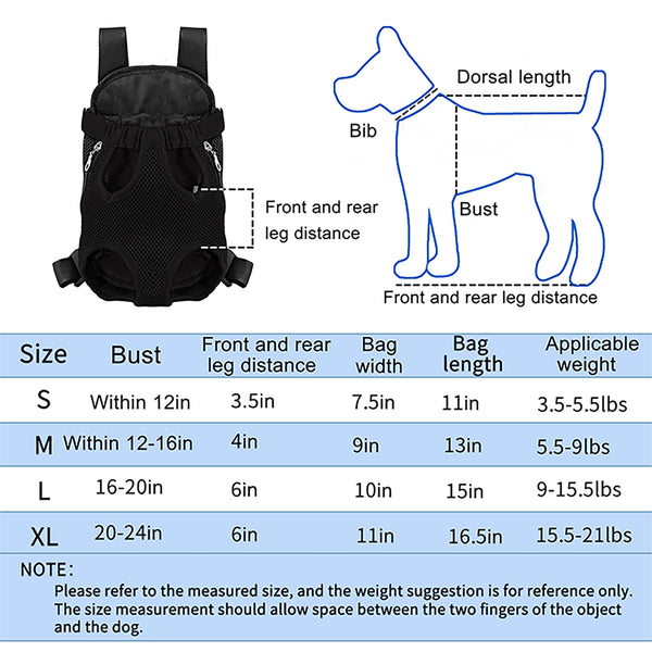 Utopia Alley Pet Carrier Backpack, Legs Out Pet Traveling Backpack, Easy-Fit, Adjustable Front Cat Dog Carrier Backpack, Small Medium Dogs Cats Puppies Chest Carrier for Hiking Camping Outdoor, Black