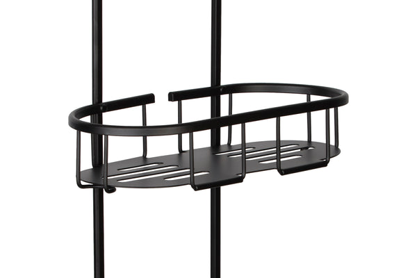 Utopia Alley SHC14BK Rustproof Aluminum Shower Caddy for Shower Heads - Hanging Shower Caddy Organizer with 3 Shelves for Bathroom & Home, Includes shower hooks and shower liner - Matte Black Finish