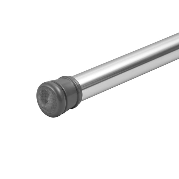 Utopia Alley T42SS 40-Inch Shower Curtain Tension Rod - Rust-Proof Aluminum with PVC End Cap, No Drill Installation - Extendable, Ideal for Bathroom, Retractable, Wall-to-Wall - Easy to Hang, Chrome Finish
