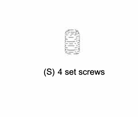 S set screw for D-rod