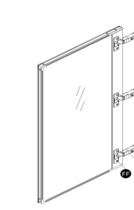 Mirrored door for MC2AL