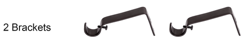2 brackets for curtain rods