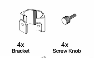 Plastic bracket and screws for PC3AL