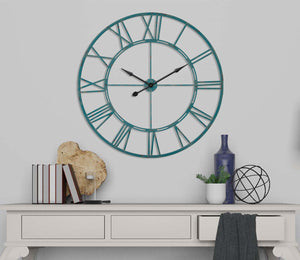 Utopia Alley CL7XX Oversized Roman Round Wall Clock - Large Wall Clock, Big Clocks For Living Room Decor Or Dining Room Decor, Roman Numeral Wall Clock, Decorative Wall Clock, 43.5" Diameter