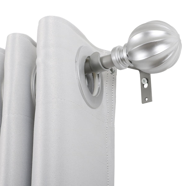 Utopia Alley D52N Curtain Rod with Decorative Ball Finial, 28-48", Nickel