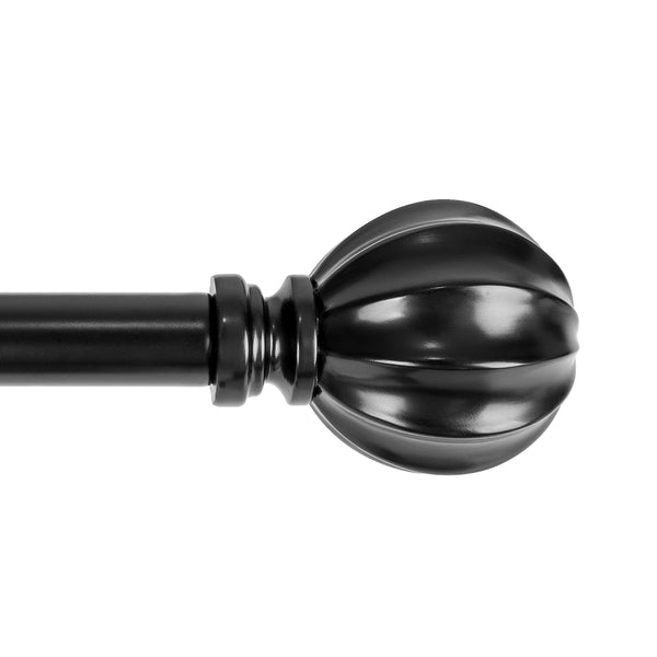 Utopia Alley D54XX Curtain Rod with Decorative Ball Finial, 48-86"