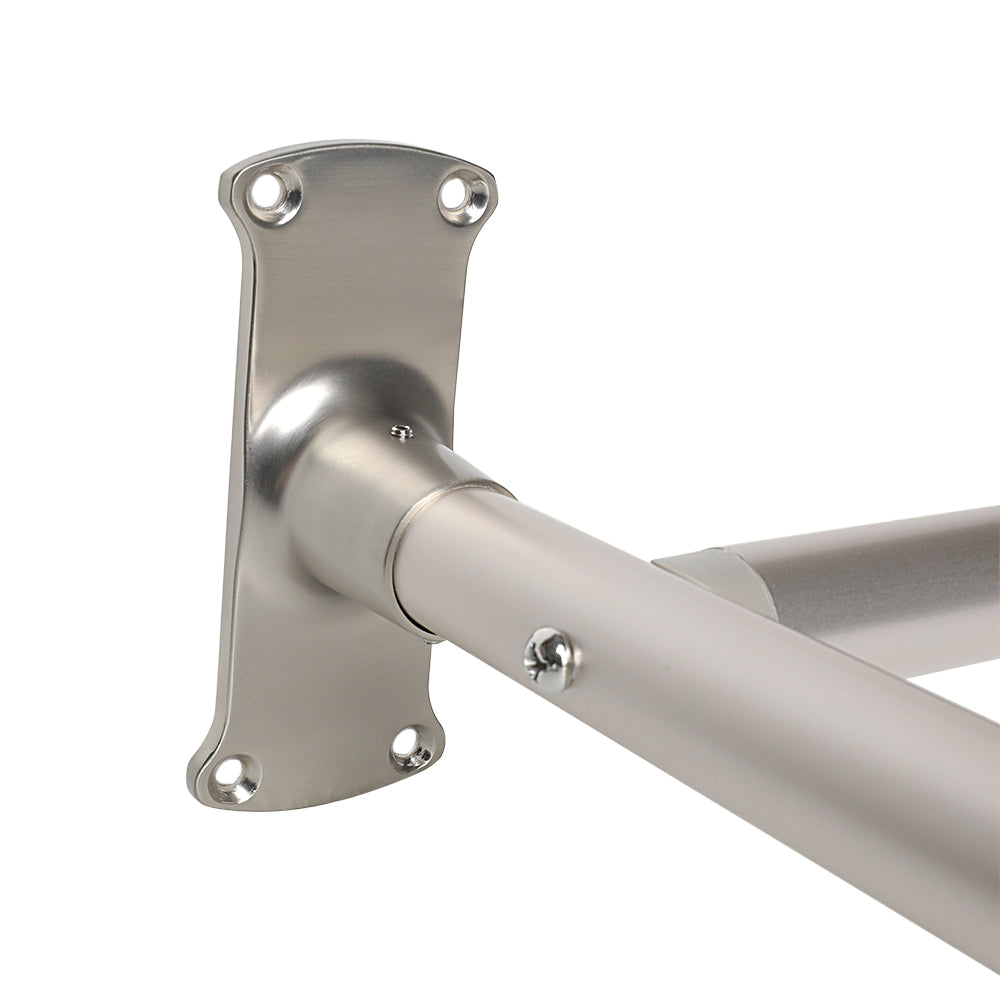 Utopia Alley DR1XX Rustproof Wall Mounted Aluminum D-shape Shower Rod