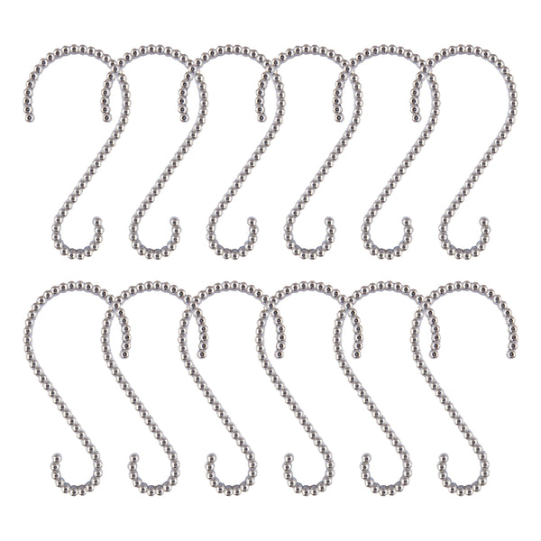 Utopia Alley HK11XX Shower Rings, Shower Curtain Rings for Bathroom,  Rustproof Zinc Shower Curtain Hooks Rings, S Shaped Hooks for Shower Curtains,  Set of 12, Chrome/Brushed Nickel/Oil Rubbed Bronze/Black/Gold