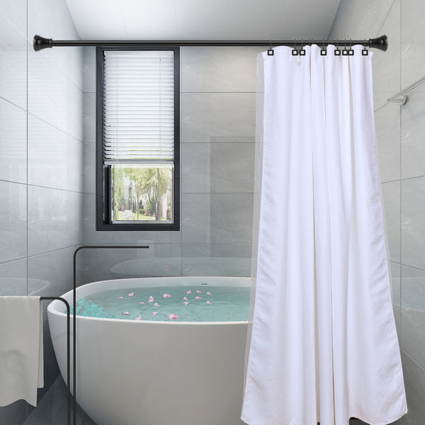 Utopia Alley HK22XX Shower Hooks, Double Shower Curtain Hooks for Bathroom, Rustproof Zinc Shower Curtain Hooks Rings, Crystal Design, Set of 12