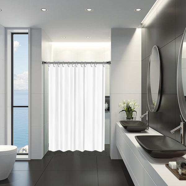 Utopia Alley HK24XX Shower Rings, Oval Shape Shower Curtain Rings for Bathroom, Rustproof Zinc Shower Curtain Hooks Rings, Set of 12