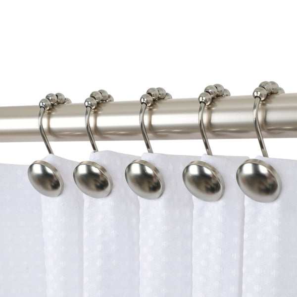 Utopia Alley HK6XX Beatrice Shower Curtain Hooks, Shower Curtain Hooks for Bathroom Shower Rods Curtains, Set of 12