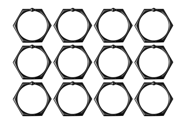 Utopia Alley HK9XX Shower Rings, Shower Curtain Rings for Bathroom, Rustproof Zinc Shower Curtain Hooks Rings, Set of 12, Chrome/Brushed Nickel/Oil Rubbed Bronze/Black/Gold