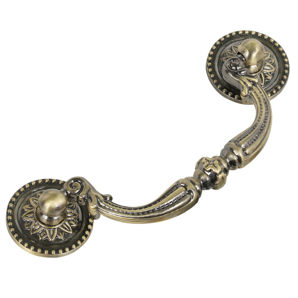 Utopia Alley HW131PLAB021 Medici Drop Pull, Antique Brass, 3.78" Center To Center