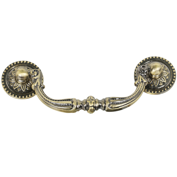Utopia Alley HW131PLAB021 Medici Drop Pull, Antique Brass, 3.78" Center To Center