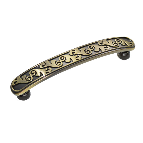 Utopia Alley HW265PLAB021 Roma Cabinet Pull, 3.8" Center to Center, Antique Brass