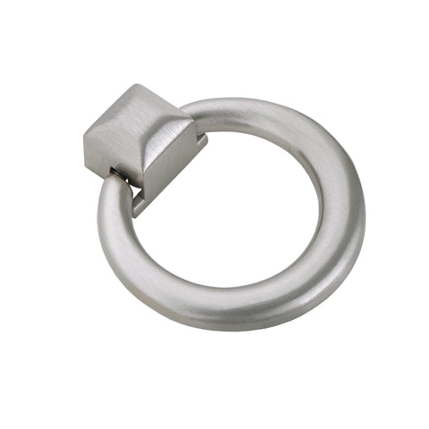 Utopia Alley HW280PLBN021 Anello Ring Cabinet Pull, 1.6" x 1.9", Brushed Nickel