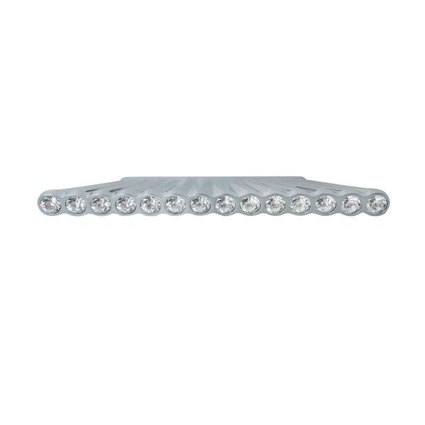 Utopia Alley HW284PLCH021 Gleam 14 Crystal Cabinet Pull, 2.5" Center To Center, Polished Chrome