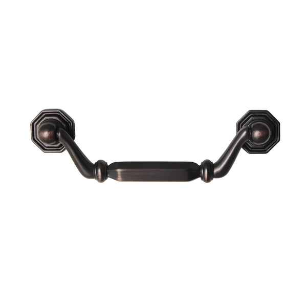 Utopia Alley HW313PLRB011 Suffolk Drop Cabinet Pull, 3.8" Center to Center, Oil Rubbed Bronze
