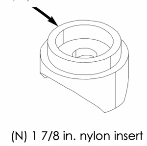 Part#N - Nylon insert on HP2RB